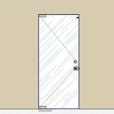 SND00-111Маятниковая дверь с замком