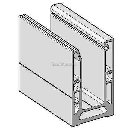 102-5 Профиль зажимной 100мм длина 6000мм (КОМПЛЕКТ)