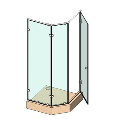SN600-0055 Душевая кабинка трапеция