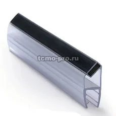 ПВХ, Прозрачный, Магнитный, 2500мм, Черный, 90,180