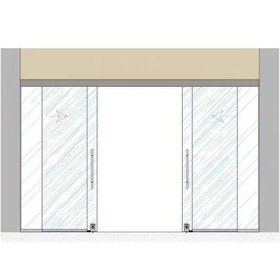 00-11 Система ГАРМОНИЯ в проем к потолку две двери