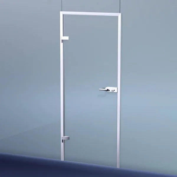 SND850L Комплект AL дверной коробки в цельностеклянный проем, левый.