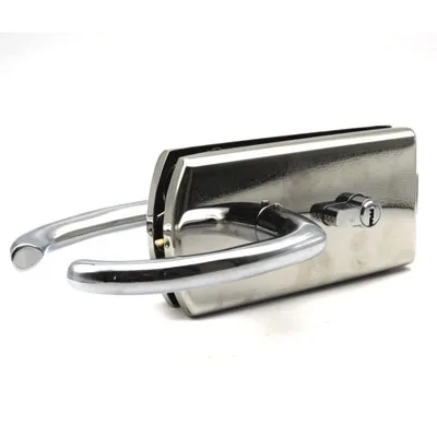 ZMD122-592А Замок с нажимной ручкой без притвора с ответной частью на стену