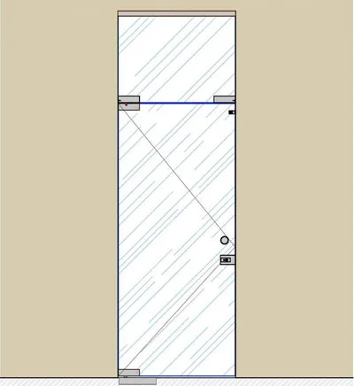 SND00-007 Комплект маятниковой двери