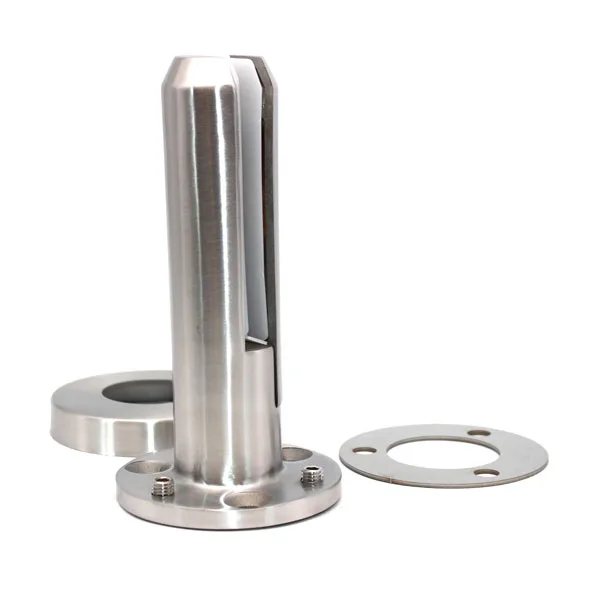 Duplex 2205, SS (Матовый хром), 190, Через отверстие в стекле, отклонение