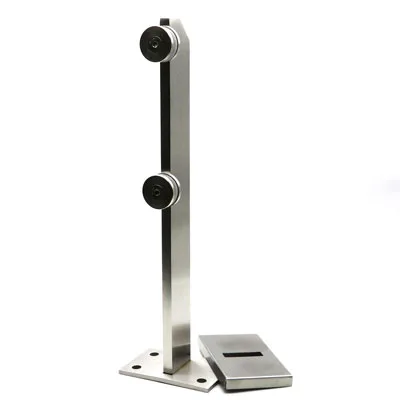 Нержавеющая сталь AISI 304, SS (Матовый хром), 380, 8-12, Через отверстие в стекле, 210