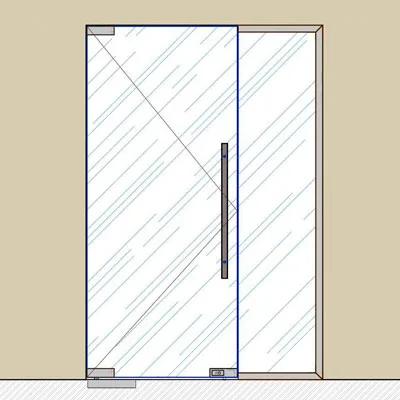 SND00-112 Комплект маятниковой двери