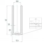 2856 Профиль п-образный 3000мм