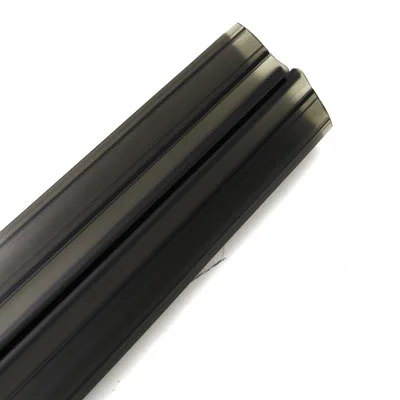 ПВХ, прозрачный черный, 2200мм, Стандарт