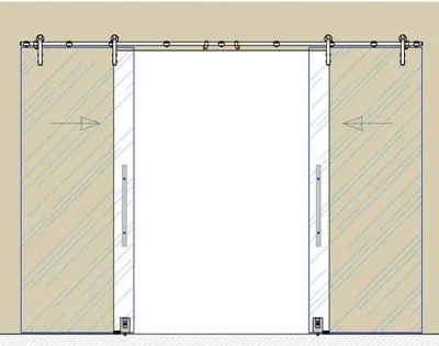 00-14 Система Вектор на проем 2 двери